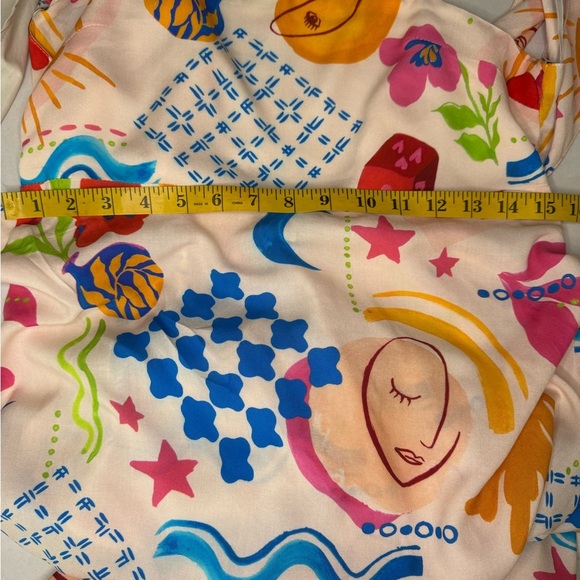 Paper Heart Womens Summer Maxi Dress Size Medium Sun Stars Floral Sexy Back. B19 - Picture 15 of 15